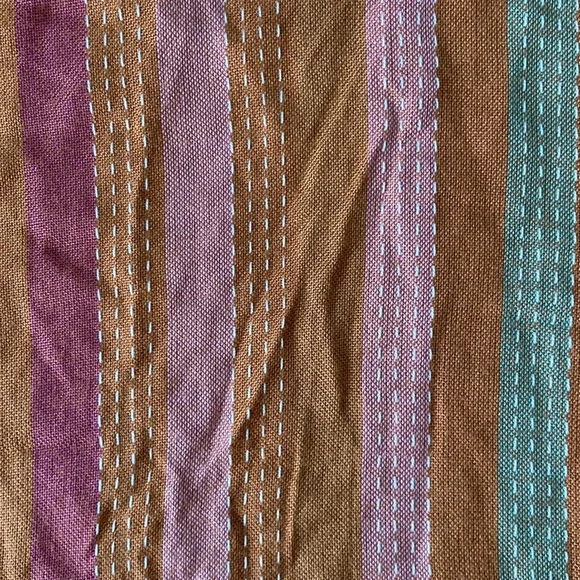 Harper Heritage Francesca’s Collections Striped Tie Front Long Sleeve Top Size M - Picture 10 of 10